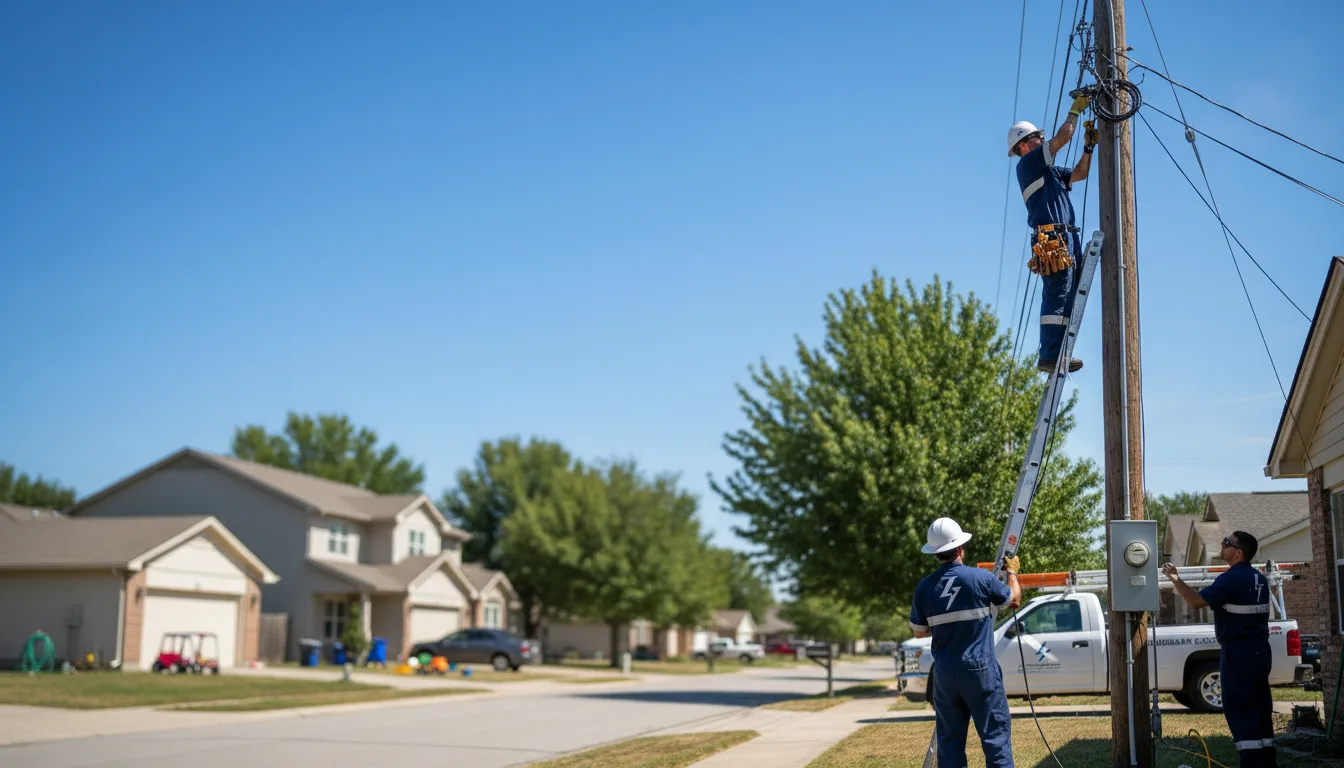 Residential electrician providing installation services in Auburn, KS
